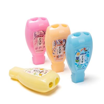 China Non Screw Anti Swallow Bottle Drawing Pencil Sharpener Kid Safe for sale