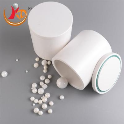 China YSZ Cylindrical Zirconium Oxide Ball Mill Jar Grinding Ceramic Ball Mill Jar For Lab Planetary for sale