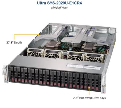 China 2U SuperServer Supermicro Data Storage Server SYS-2029U-E1CR4 SYS-2029U-E1CRT SYS-2029P-C1RT for sale