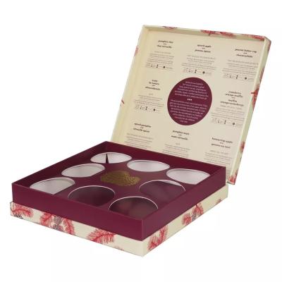 China La caja de regalo del papel de la cartulina del rectángulo, caja Cutomized del té de 9 compartimientos clasifica en venta