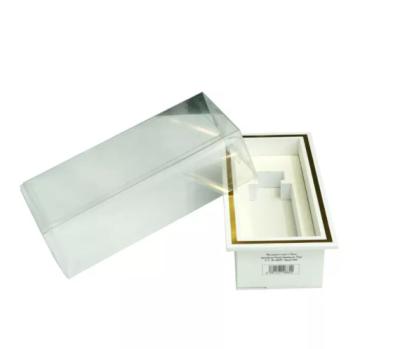 China Caixa plástica clara dobrável cosmética de empacotamento impressa feita sob encomenda feito a mão da caixa do presente à venda