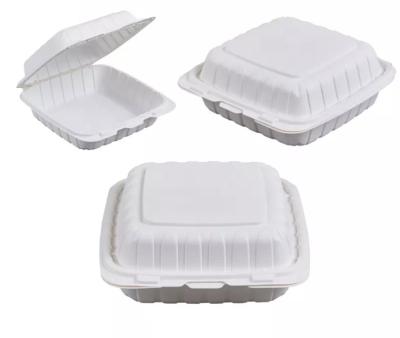 China Clamshell Takeaway Customized Food Packaging Box Square ISO9001 for sale