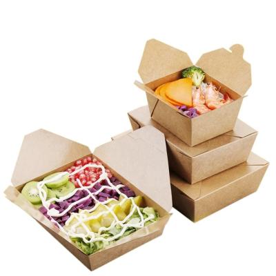 China ODM Disposable Food Packaging Box 800ml Biodegradable Fast Food Packaging Box for sale