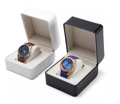 China Custom Size Wrist Watch Packaging Box ISO Pu Leather Watch Box for sale