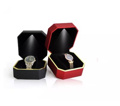 Chine Boîte de montre menée faite main de boîte d'emballage de montre-bracelet d'octogone d'OEM à vendre