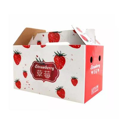 China Fresh Fruit Vegetable Box Packaging Corrugated Carton Recyclable for sale