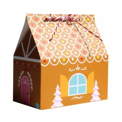 China House Shape Christmas Gift Boxes For Candy Disposable Paperboard for sale