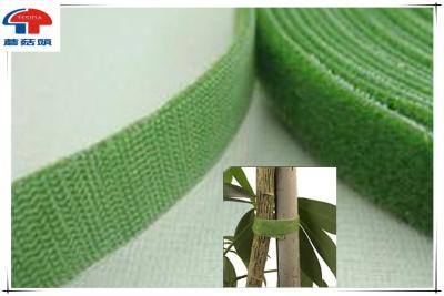 中国 緑の二重味方されたホックおよび印刷されるループ テープ、粘着性があるホックのループ テープ習慣 販売のため