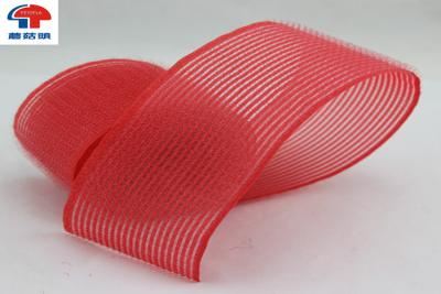 China Red Nylon Heated Hook And Loop Hair Rollers / Hair Band For Women , Self Grip for sale