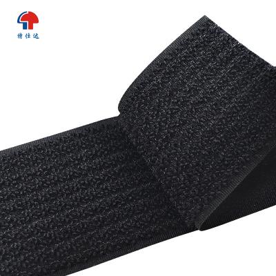 China Tourniquet Material Nylon 38mm Black One Side Hook And Loop Tape for sale