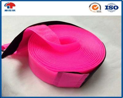 中国 5Mのピンクの調節可能な自己の棒のホックおよびループ テープ、荷物2インチのホックおよびループ 販売のため