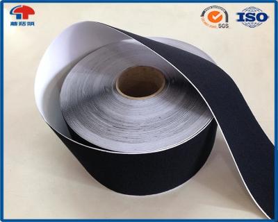 China Black Soft Thin Double Sided Self Adhesive Hook And Loop Tape Roll With Glue for sale