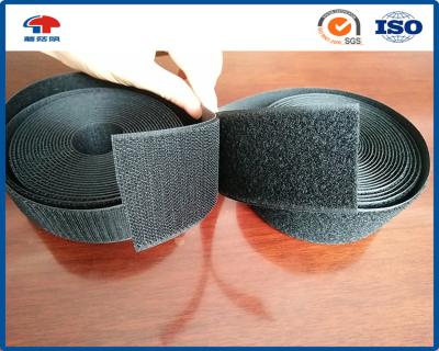 Chine 50mm crochet et boucle de 2 pouces cousent sur bande Rolls d'attache dans la couleur noire à vendre