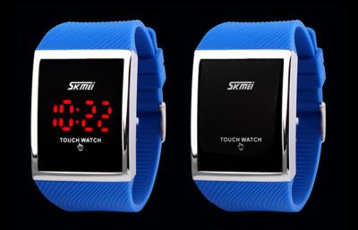 China Prenda impermeable creativa de la calculadora del dial LED de la moda azul los 30m del reloj en venta