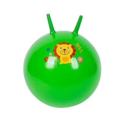 China Odorless PVC Jumping Bouncy Ball With Handle For Adults Non Toxic for sale