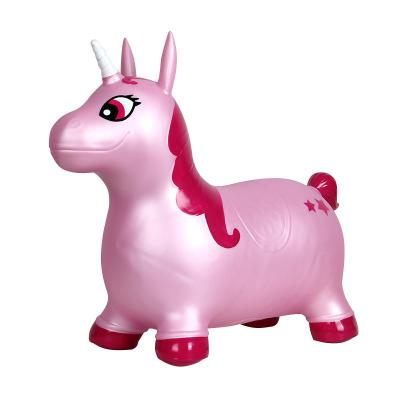 China Odorless PVC Bouncy Ride On Unicorn , Ultralight Inflatable Unicorn Bouncer for sale