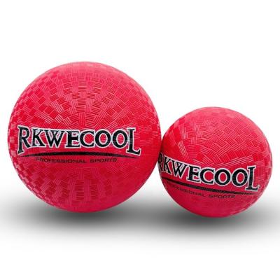 China Harmless Lightweight Red Rubber Ball Dodgeball Nonslip Bouncy Bulk for sale