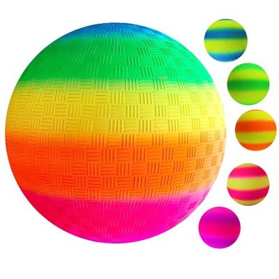 China Multicolored Rainbow Hopper Ball , Multipurpose 8.5 Inch Playground Ball for sale