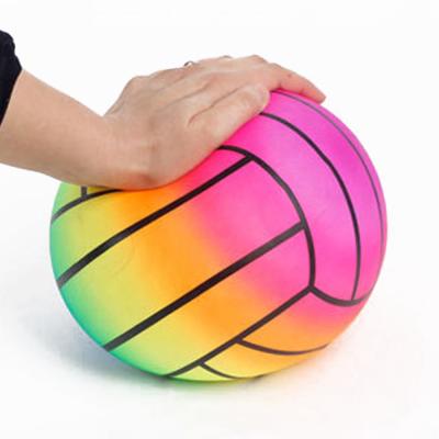 China Rainbow Dodge Inflatable Toy Ball Multicolored Wear Resistant for sale