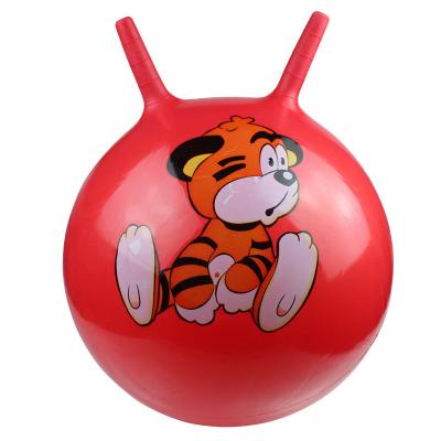 China Lightweight PVC Bouncy Hopper Ball , Nontoxic Hop Bouncy Ball With Handle for sale