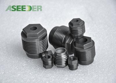 China Durable Tungsten Carbide Spray Nozzle / Custom Hexagon Alloy Nozzle for sale