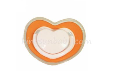 China Free Sample Newborn Baby Pacifier Heart Shape Secure With National Production License QS for sale