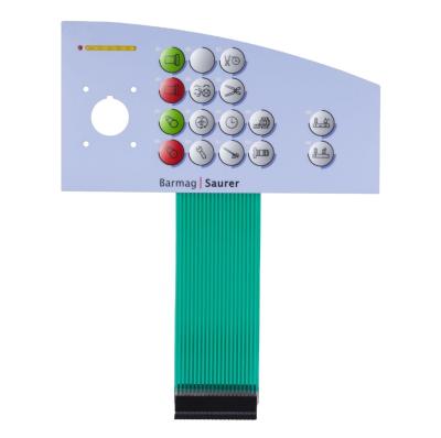 China Automatic Printing LED Membrane Switch Integrated Circuit Membrane Key Pad for sale