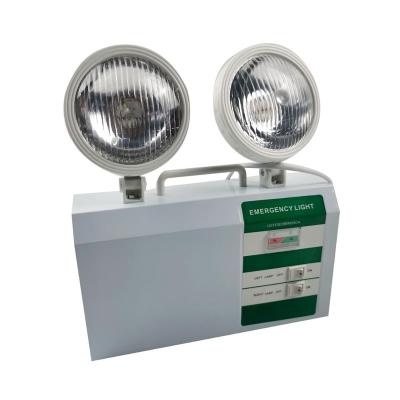 China Double Head LED Emergency Light 2*3W 3 Hours Lamp 220V-240VAC Safety Light à venda