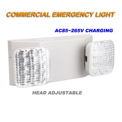 Chine 3W LED Emergency Light 2 Adjustable Head 180mins 220V Sign Light à vendre