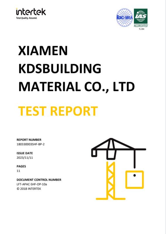 AS2047 - Xiamen Kdsbuilding Material Co., Ltd.