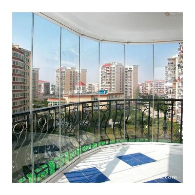 China KDSBuiling New Style Customized Color Frameless Glass Folding Window For Balcony With Aluminium Windows And Doors Materials for sale