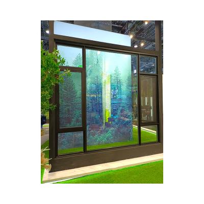Chine Fenêtre en verre à double vitrage en aluminium extérieur avec écran à vendre