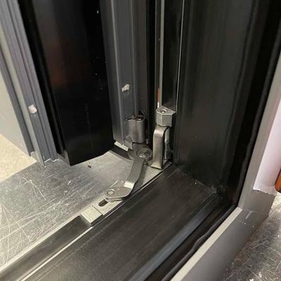 China Interior de aluminio marco de vidrio ventana de trabajo pesado a prueba de huracanes ruptura térmica en venta