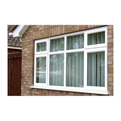 Chine Fenêtres en PVC à frottement en verre à bande météo fraîche 4 panneaux fenêtres vitrées avec écran de sécurité contre cambriolage Allemagne à vendre