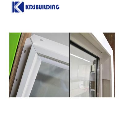 China KDSbuilding Casas de ventanas de marco de PVC Ventanas de plástico grandes de deslizamiento vertical en venta