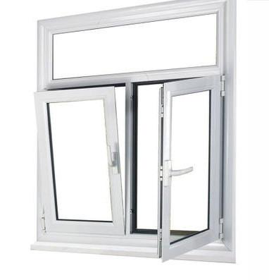 Chine fenêtre à cadre en PVC personnalisée insonorisée transparente en PVC verticalement inclinée et fenêtre tournante à vendre
