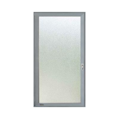 China Swing PVC Decoratieve deur Temperatuur Glas Afscherming Badkamer UPVC Casement Door Te koop