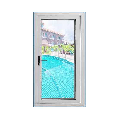 China Double Glass PVC Decorative Door Fireproof Extensible PVC Casement Door Interior for sale