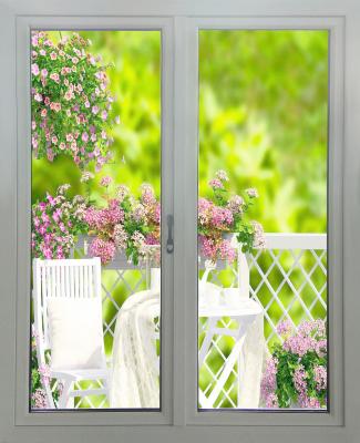 China Hoog impact PVC decoratieve deur met dubbel geglazuurd glas buitenste Upvc Casement deur Te koop
