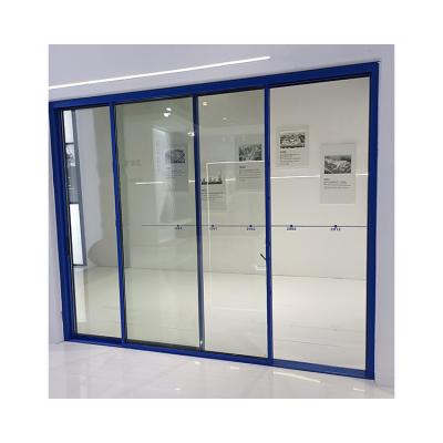 中国 スリム アルミ フレーム ドア プロフィール ガラス テラス インテリア スライド ドア システム 販売のため