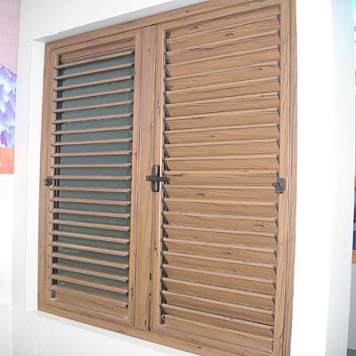 China Waterproof Vertical Louvered Shutters Automatic Opener Shutter Window for sale