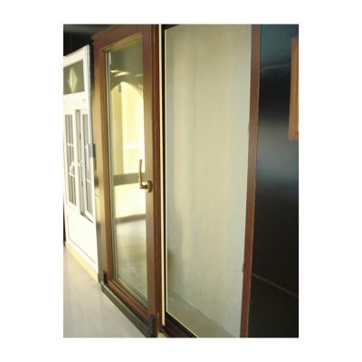 China KDSBuilding China Suppliers Tempered Double Glass Timber Wood Tilt and Turn Door for sale