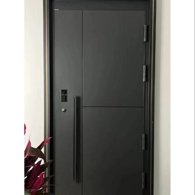 China Front Iron Steel Fire Door With Window Main Security Steel Gate For House for sale