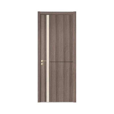 China Solid Wooden Internal Door Fibre Panel Assembly Interior Main Double Door for sale