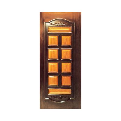 China Entry Curved Wooden Door Sound Insulation Modern Front Home Door for sale