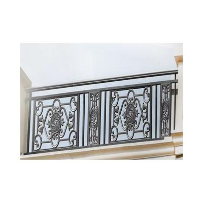 China Metal Building Balcony Railing Forging Cast Stairs Pipe Railing Handrail for sale