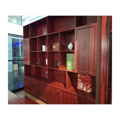 China Antique Solid Wood Book Cabinet Adjustable Mdf Shelf Wooden Cabinet for sale