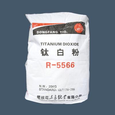 China Rutile Titanium Dioxide TiO2, CAS No. 13463-67-7 Dongfang R-5566 for sale