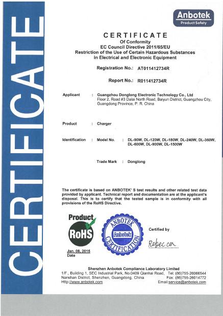 RoHS certification - Guangzhou Donglong Electronic Technology Co.,ltd