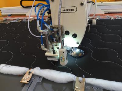 China Máquinas de coser que acolchan del brazo largo de la plantilla de Mutlifunction para la abertura de Placket en venta